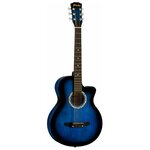 Акустическая гитара PRADO HS - 3810 / BLU (синий бёрст) - изображение