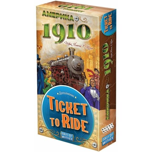 Дополнение для настольной игры HOBBY WORLD Ticket to Ride: Америка 1910 дополнение для настольной игры days of wonder ticket to ride france old west