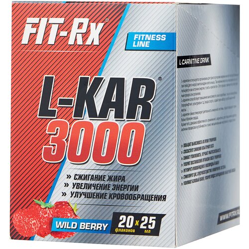 FIT-Rx L-карнитин, земляника fit rx l карнитин 500 мл цитрус