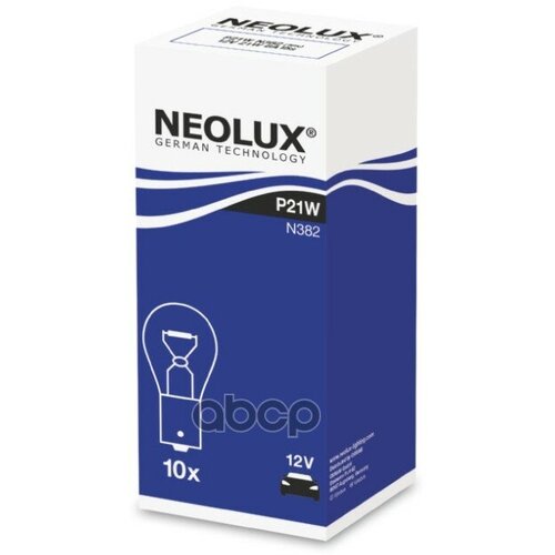 NEOLUX N382 Лампа 21W 12V BA15S 5XFS10 NEOLX P21W Складная картонная коробка