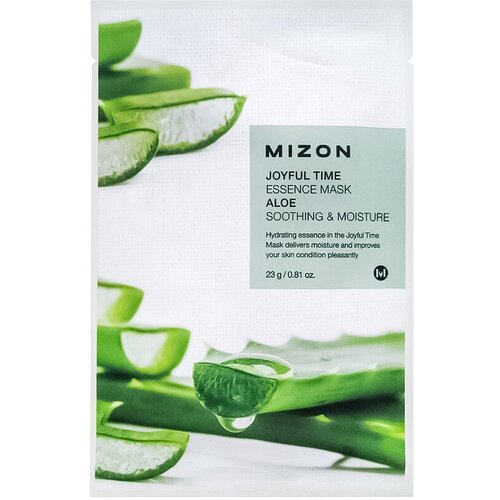 MIZON Joyful Time Essence Mask Aloe Тканевая маска для лица с экстрактом сока алоэ 23г