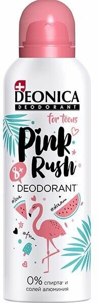 Дезодорант детский Deonica "For teens. Pink Rush", 125 мл, спрей (4600104037887)