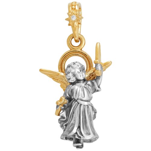 фото Подвеска акимов, серебро, 925 проба, золочение, размер 3.3 см.