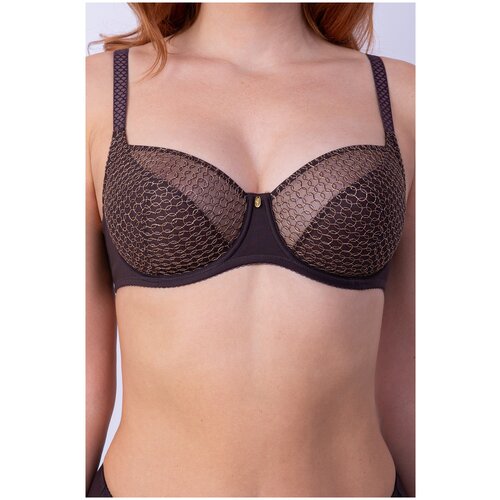 фото Бюстгальтер milavitsa, размер 75j, шоколадно-коричневый