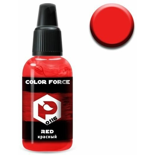 Pacific88 Aero COLOR FORCE Краска для аэрографа Красный (Red),18 ml