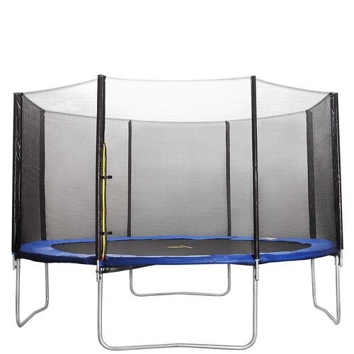 Каркасный батут DFC Trampoline Fitness 12FT-TR-E 366х366х86 см , синий каркасный батут dfc trampoline fitness 8ft tr e 244х244х231 см синий