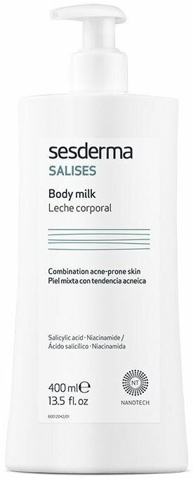 Молочко Sesderma Problem Skin Salises Body Milk, Молочко для тела, 400 мл