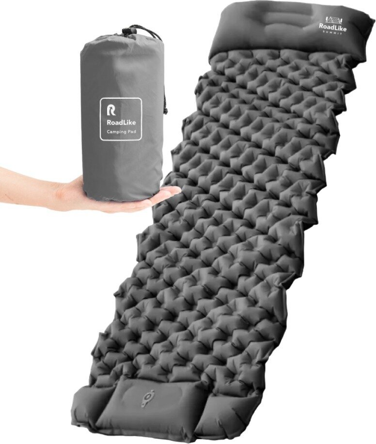 фото Коврик надувной туристический RoadLike Summit, серый