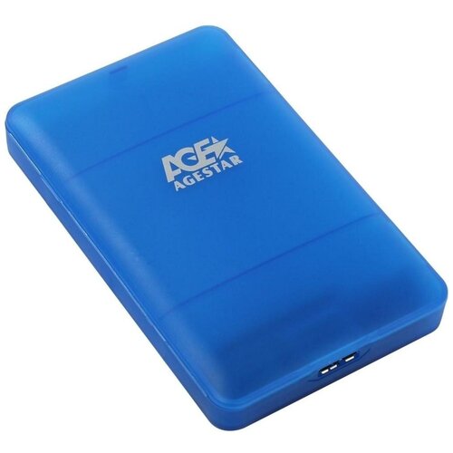Корпус для HDD/SSD AGESTAR 3UBCP3, синий корпус для hdd ssd agestar 3ubcp3 черный