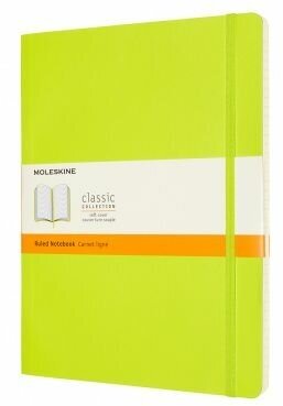 Блокнот Moleskine CLASSIC SOFT XLarge 190х250мм 192стр. линейка мягкая обложка лайм