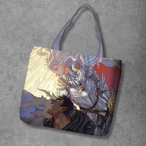 фото Сумка шоппер anime dakimakura, фактура рельефная, мультиколор