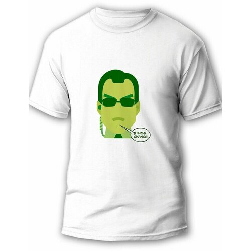 фото Футболка будь на стиле, футер, размер l, белый