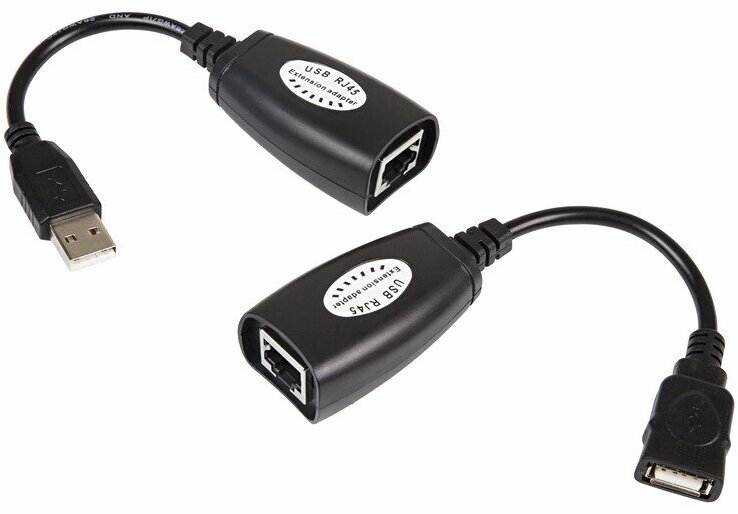 USB удлинитель по витой паре (8p8c) REXANT 1 упак арт. 18-1176