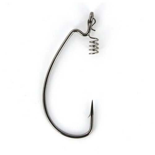 фото Крючки офсетные yoshi onyx offset hook big eye, с пружинкой 5/0