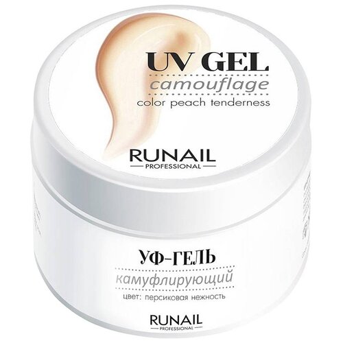 Runail гель UV Gel Camouflage камуфлирующий, 15 мл, Персиковая нежность