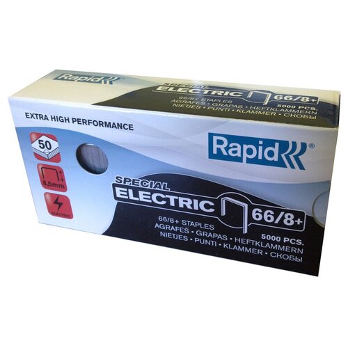 Скобы Rapid 66/8+ SuperStrong (5М) для степлера