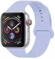 Cиликоновый ремешок для Apple Watch Series 1-8 - 38/40/41 мм(S) (эпл вотч), лавандовый
