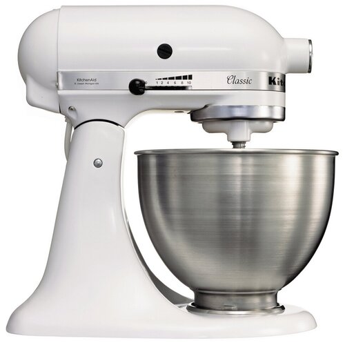 Кухонная машина KitchenAid 5K45SSEFW Classic матовый белый