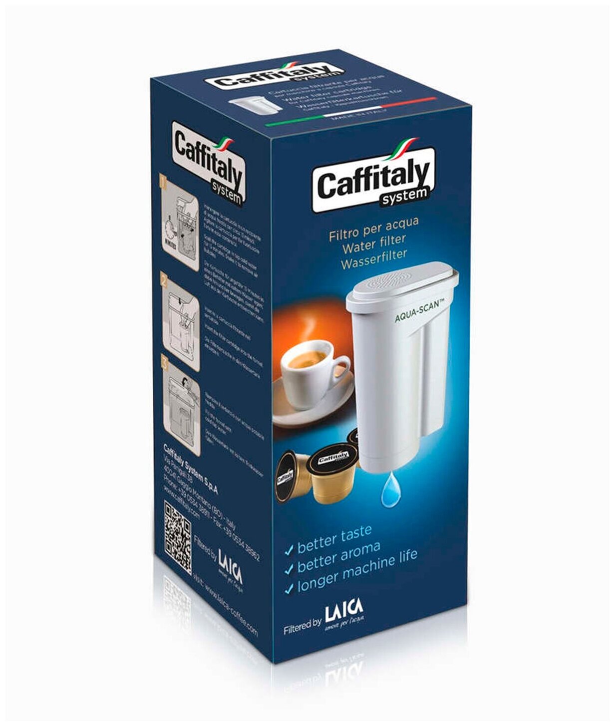 Фильтр-картридж для кофемашин Caffitaly «Aqua Scan»