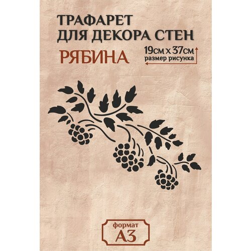 Трафарет для стен и декора прозрачный А3 (42х29,7см)