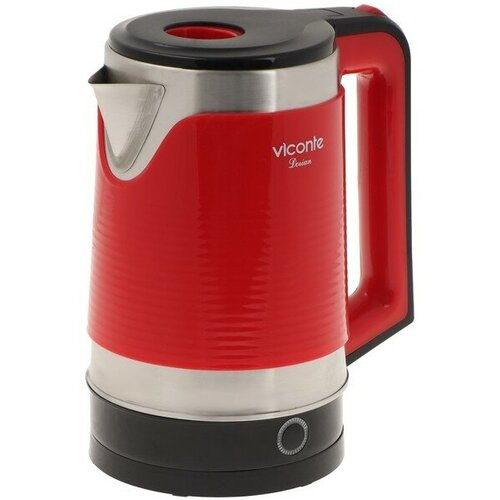 Чайник электрический Viconte VC-3317 пластик колба металл 18 л 2200 Вт красный 247400₽