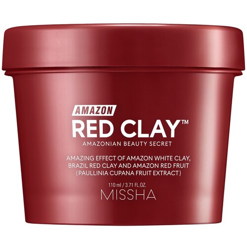 Маска для лица очищающая MISSHA Amazon Red Clay с амазонской глиной, 110 мл