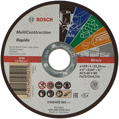 BOSCH Rapido Multi Construction 2608602385, 125 , 1 