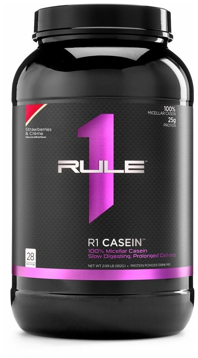 RULE ONE Casein    900  (Strawberries & Creme)