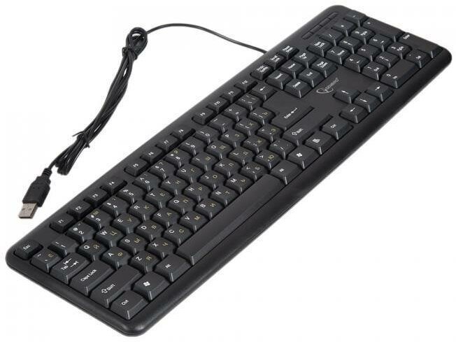 Клавиатура (keyboard) Gembird KB-8320U-BL, черный, USB, 104 клавиши, KB-8320U-BL