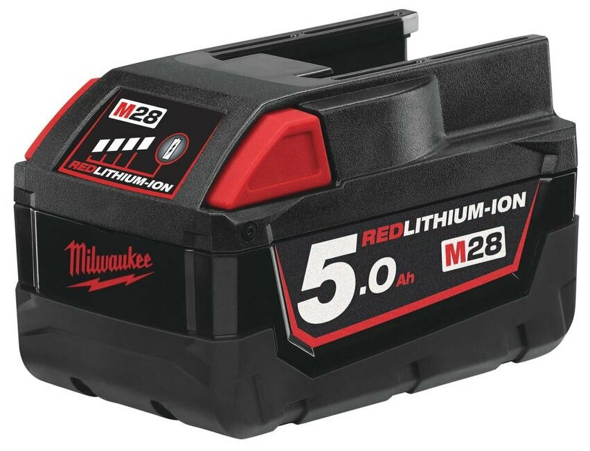 Аккумулятор Milwaukee M28 B5, Li-Ion 5 Ач, - фото №1
