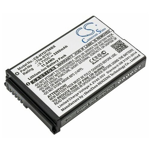 фото Аккумулятор для тсд honeywell dolphin 60s, 70e (bat-extended-01) cameron sino