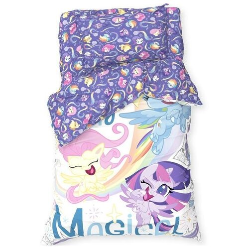 Постельное белье 1,5 сп Magical My Little Pony 143*215 см, 150*214 см, 50*70 см -1 шт Hasbro 5271000 .