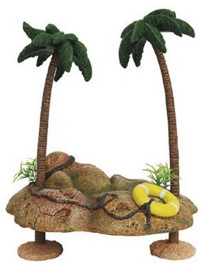 Декоративная композиция для аквариума ArtUniq Islet With Palmtrees Островок с пальмами, 735 гр - фотография № 3