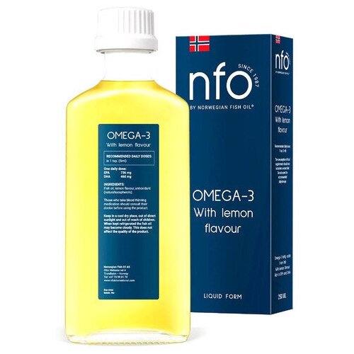 Omega-3 фл., 250 мл, 490 г, лимон