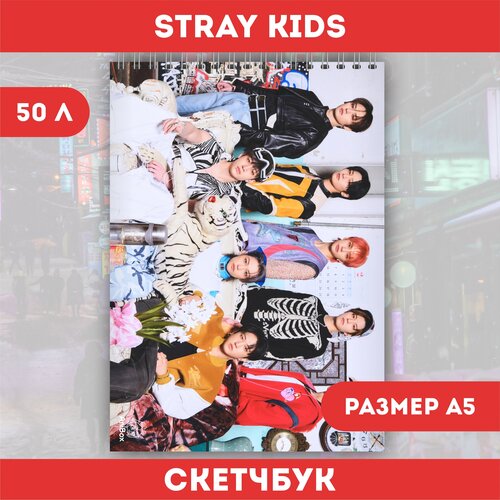 Скетчбук Stray Kids Хван Хёнджин и Ли Феликс