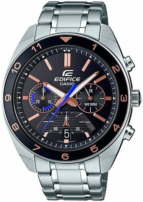 Наручные часы CASIO Edifice EFV-590D-1A, белый, черный