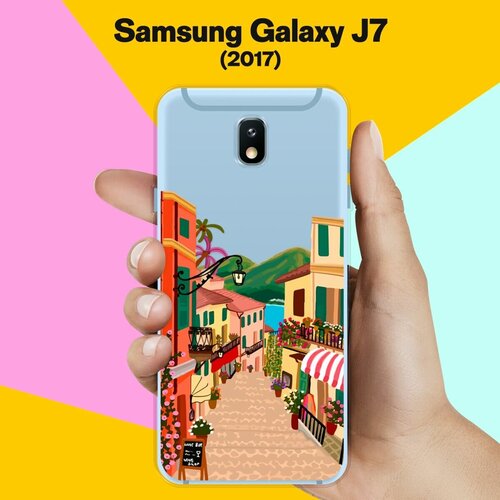 Силиконовый чехол на Samsung Galaxy J7 (2017) Город 20 / для Самсунг Галакси Джей 7 2017 силиконовый чехол на samsung galaxy j7 2017 самсунг джей 7 2017 с принтом закат на море