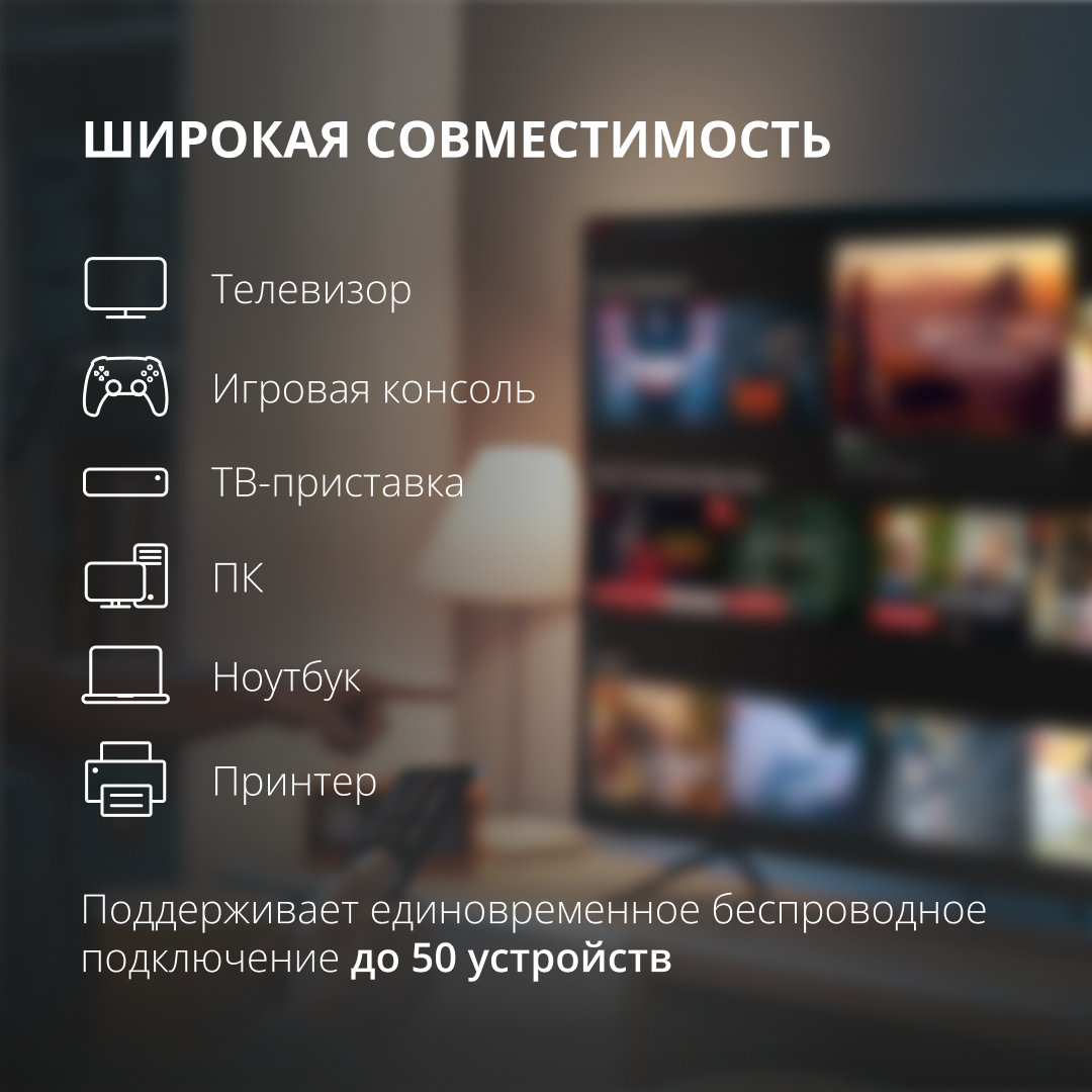 Усилитель беспроводного сигнала (Wi-Fi репитер) двухдиапазонный 2.4 и 5 ГГц Eltex RR-11, белый