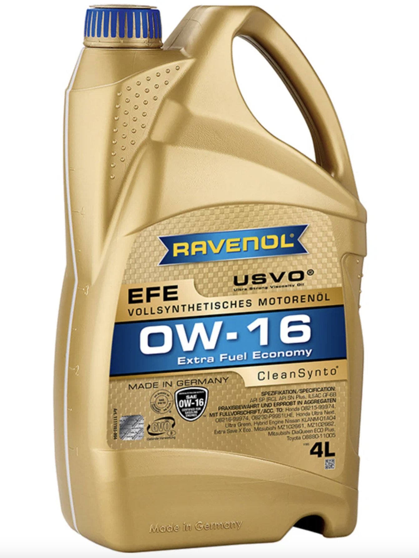 Моторное масло RAVENOL EFE Extra Fuel Economy SAE 0W-16 ( 4л) new