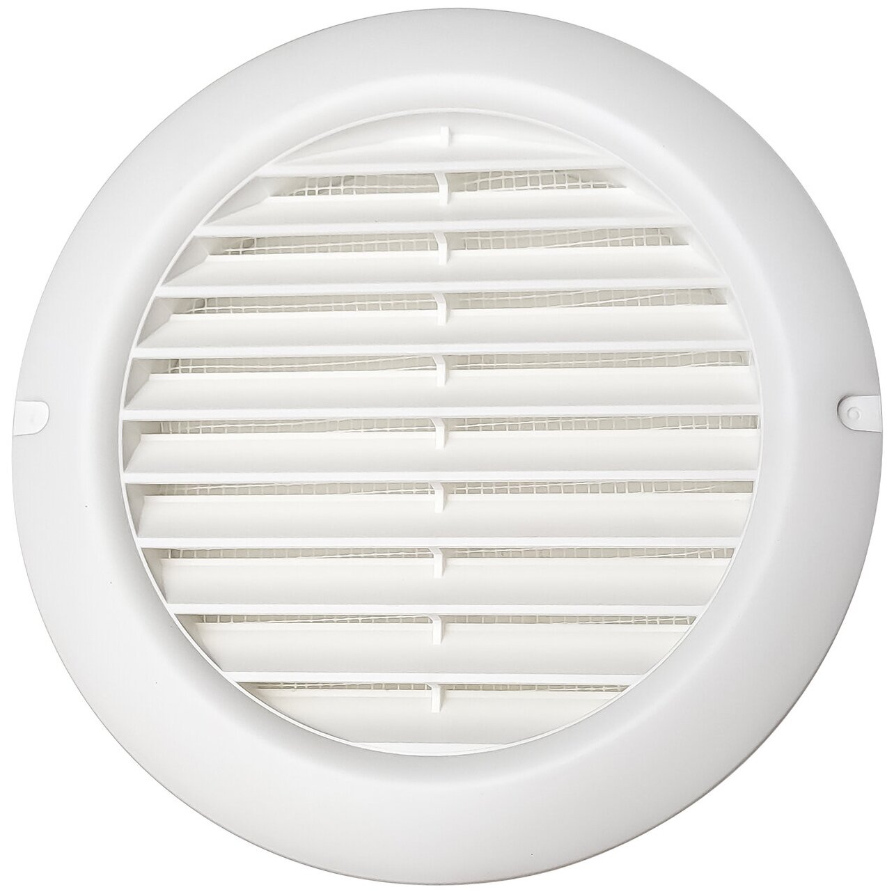 Решётка пластиковая круглая с сеткой D150, VENTS MV150BVS