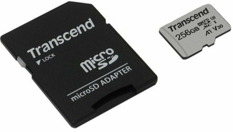 Карта памяти Transcend microSDXC 256 ГБ Class 10, V30, A1, UHS-I U3, R/W 100/40 МБ/с, адаптер на SD, серебристый - фотография № 3