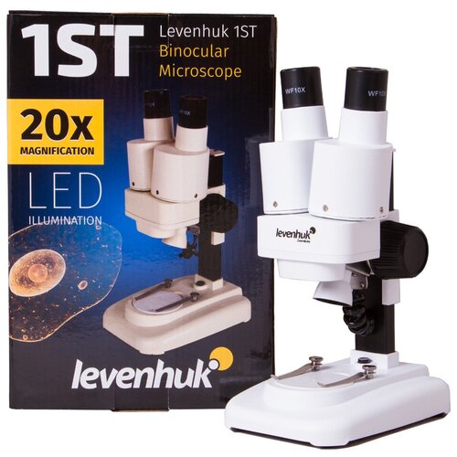 Levenhuk (Левенгук) Микроскоп Levenhuk 1ST, бинокулярный