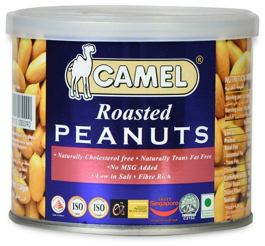 Жареный арахис подсоленный "Roasted Salted Peanuts", баночка 130гр