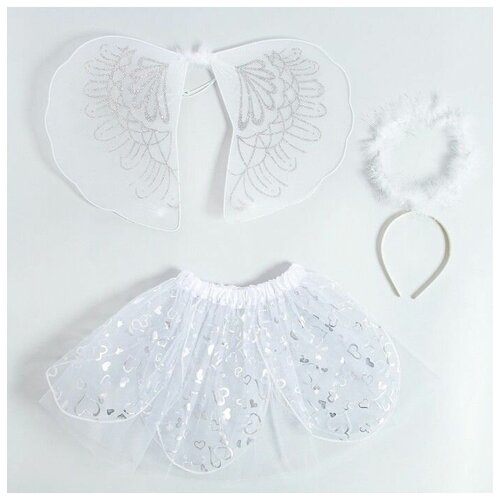 фото Карнавальный набор "ангел" 3 предмета: юбка, крылья, нимб mva