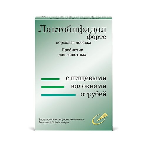 Порошок Компонент Лактобифадол Форте с пищевыми волокнами отрубей, 40 г, 1уп.