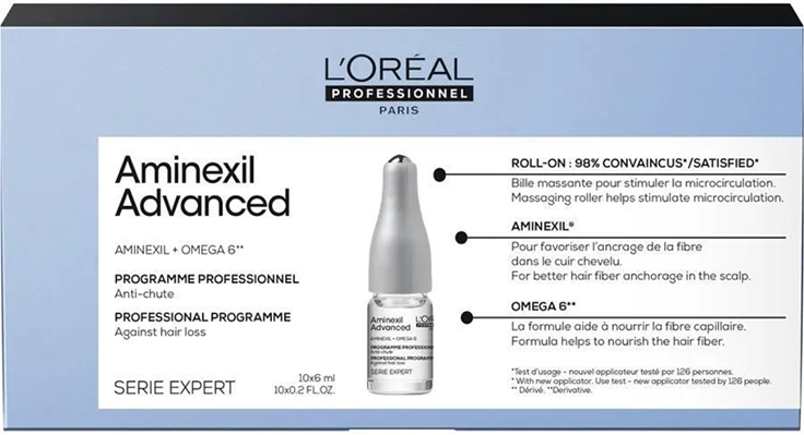 Уход несмываемый от выпадения волос / SCALP AMINEXIL ADVANCED 10*6 мл