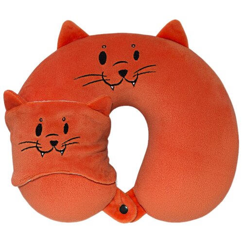 Подушка для шеи Штучки, к которым тянутся ручки, 2 шт., оранжевый подушка для шеи штучки к которым тянутся ручки оранжевый