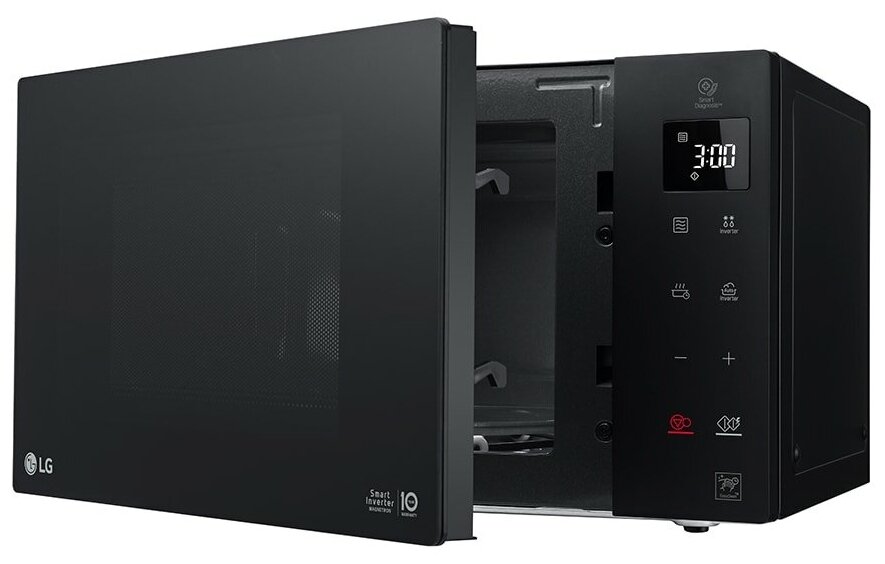 Микроволновая печь LG MW25W35GIS черный, 25л, 1 000Вт - фотография № 3