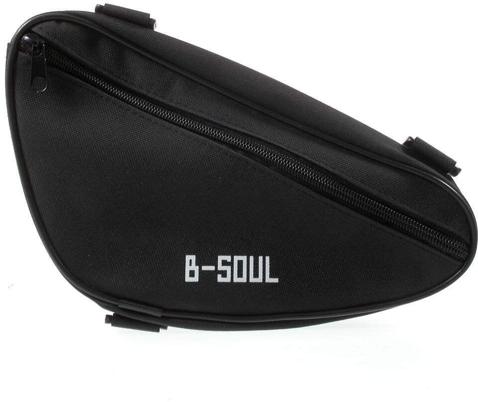 Велосипедная сумка с креплением на раму B-SOUL, треугольная черная