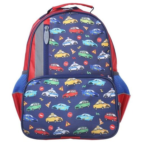 фото Calligrata рюкзак степашка машинки (4650493), синий/красный